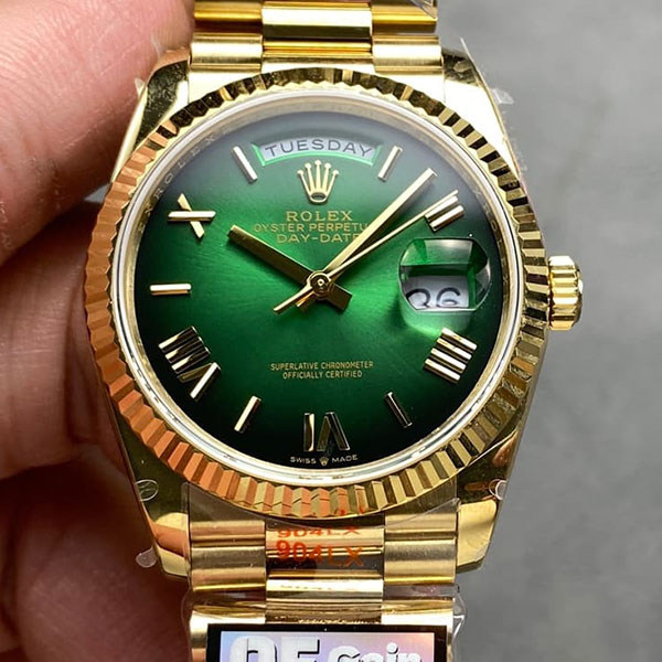 【QF工場 36mm】ロレックスコピー デイデイト M128238-0118 加重版 送料無料（全国一律）